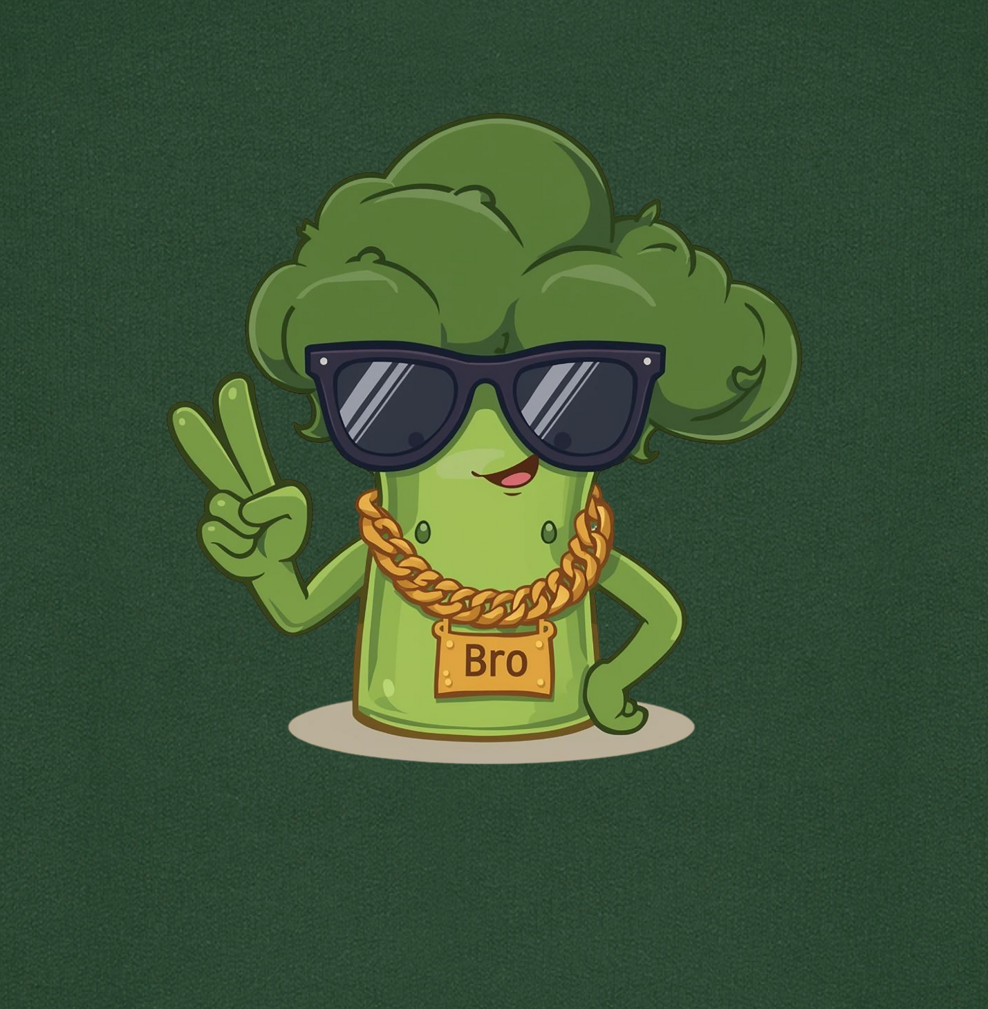 Sweatshirt "Bro Cooli" grün