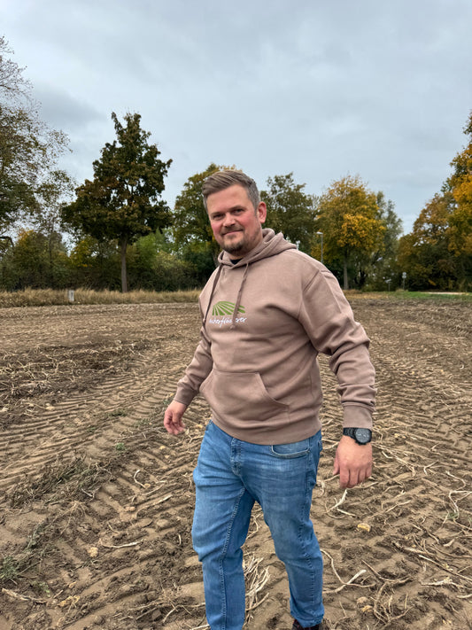 Hoodie "Ackerflüsterer" mocha