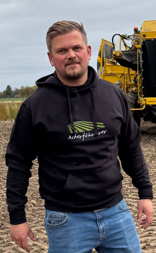 Hoodie "Ackerflüsterer" schwarz