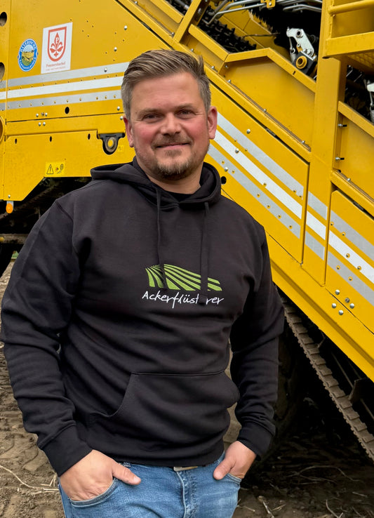 Hoodie "Ackerflüsterer" schwarz
