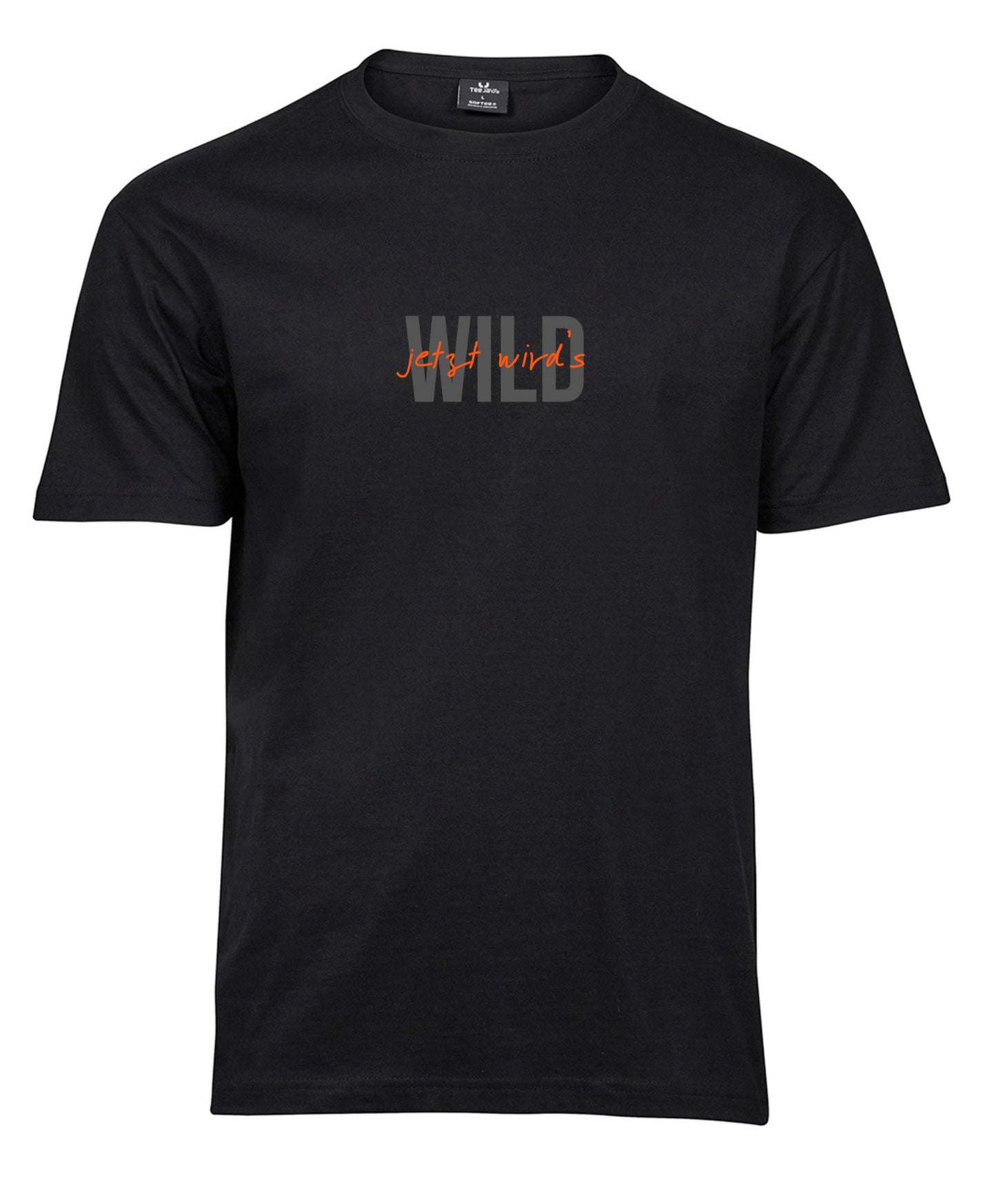 T-Shirt "jetzt wird‘s WILD" schwarz