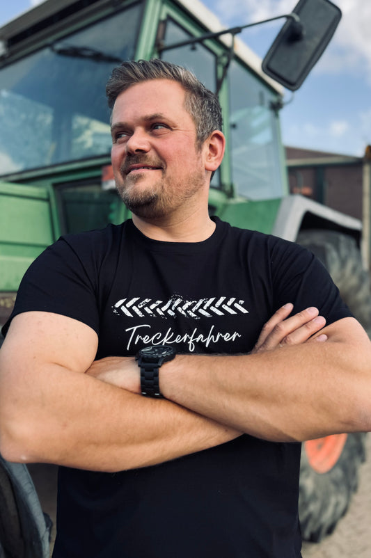 T-Shirt "Treckerfahrer" schwarz