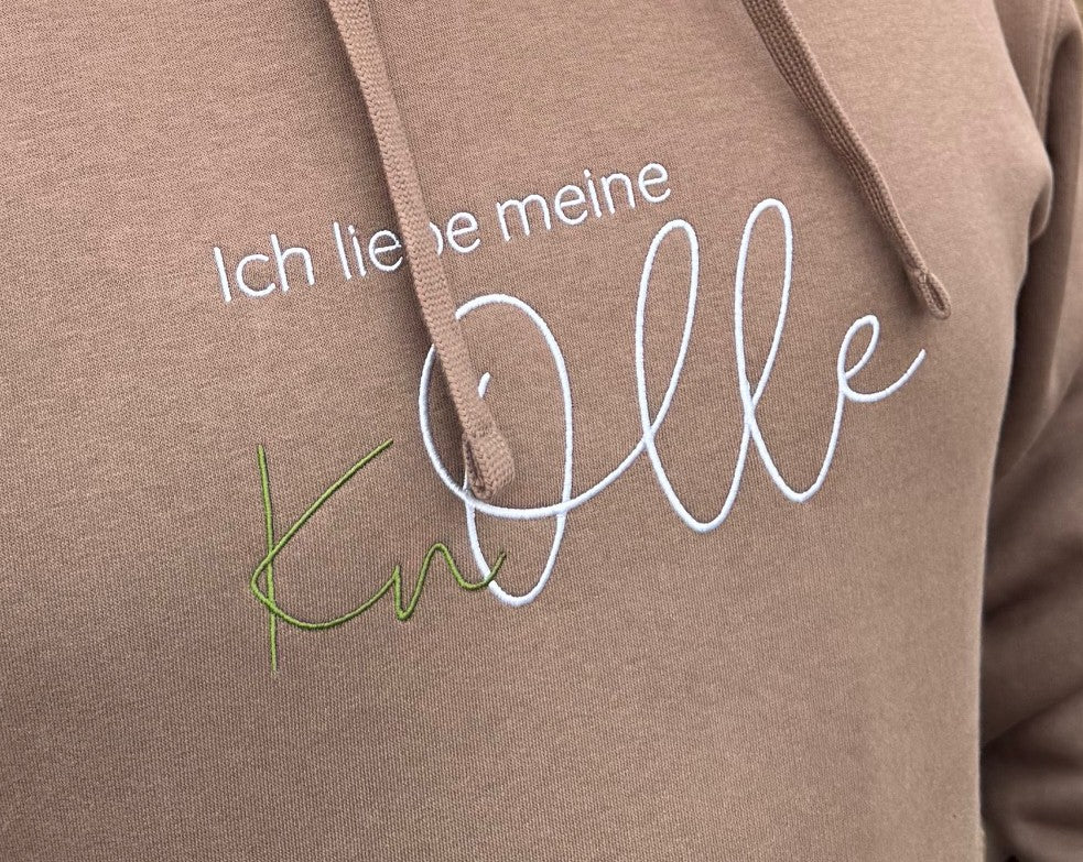 Hoodie "Ich liebe meine KnOlle" mocha