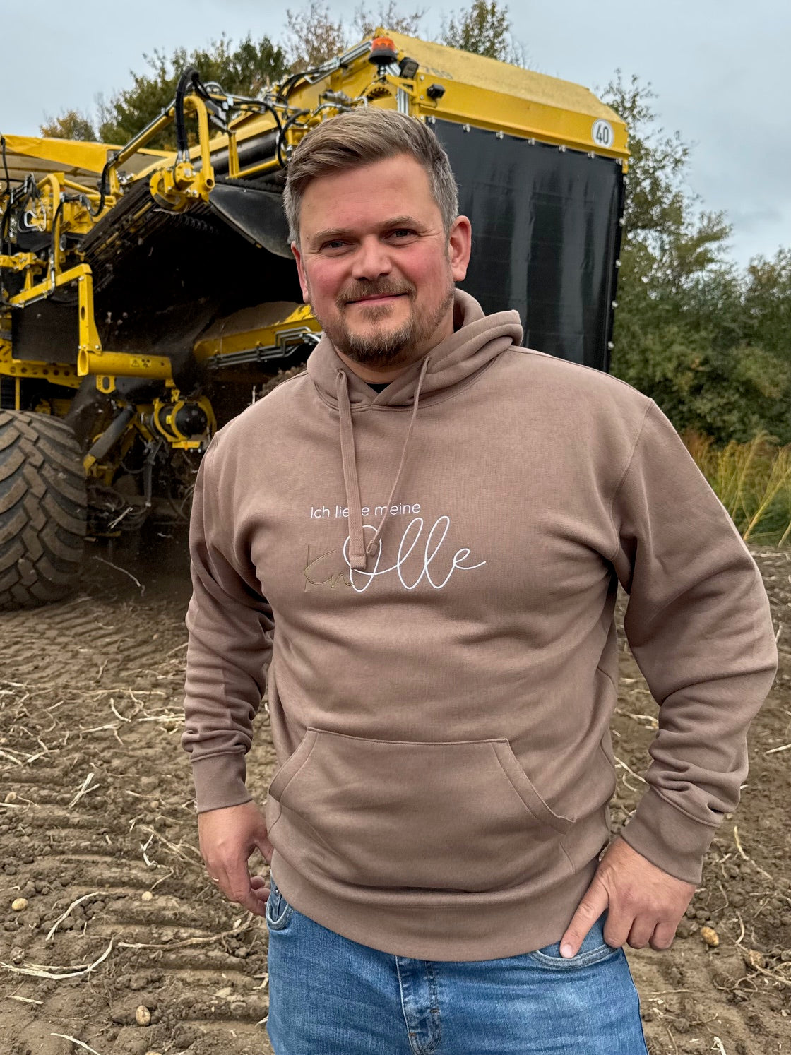 Hoodie "Ich liebe meine KnOlle" mocha